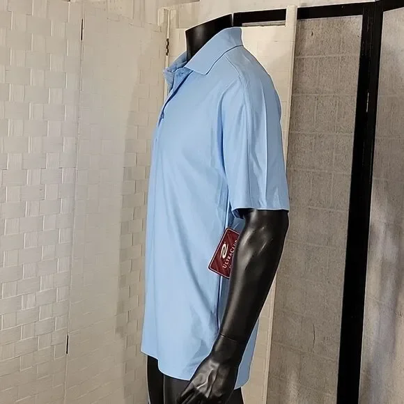 BRAND NEW ULTRA CLUB 3-BUTTON PLACKET WITH COLLAR MEN'S SHORT SLEEVE POLO SHIRT - Picture 6 of 15